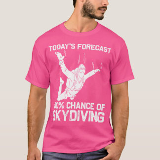 T-shirt Plongeon Céleste Drôle Pour Sauter en Parachute