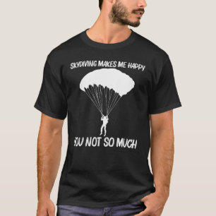 T-shirt Plongeon en parachute drôle et cool pour hommes fe