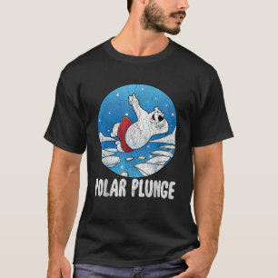 T-shirt Plongeon polaire Saut de glace Ours polaire drôle