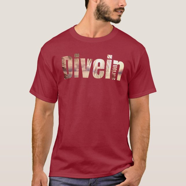 T-shirt plonger en surf sur (Devant)