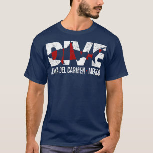 T-shirt PLONGER Mexique Playa Del Carmen SCUBA Plongée