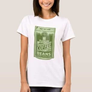 T-shirt Plongeur café pop art emballage alimentaire illust