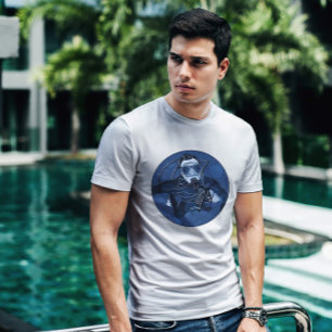 T-shirt Plongeur marin masculin