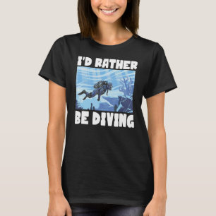 T-shirt Plongeur plongeur sous-marin Ocean Id Plutôt Plutô