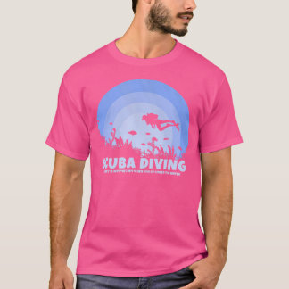 T-shirt Plongeur Scuba Le Ciel N'Est Pas La Limite Plongée