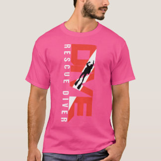 T-shirt Plongeur Secouru Scuba Pour Les Étudiants Divers