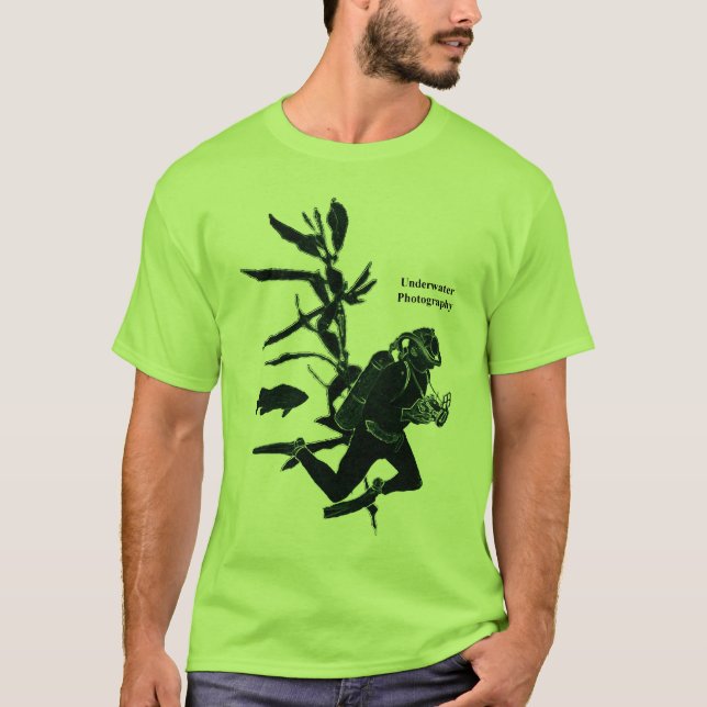 T-shirt Plongeur sous-marin de photographie de la (Devant)
