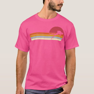 T-shirt Plongeurs Au Coucher Du Soleil Sur Plongée