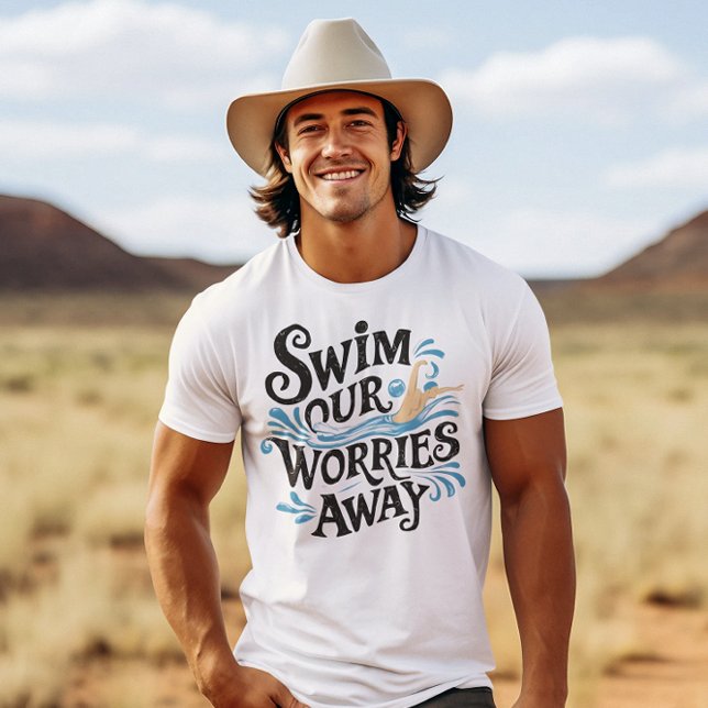 T-shirt Plongez Dans La Sérénité Nager Nos Inquiétudes (Créateur téléchargé)