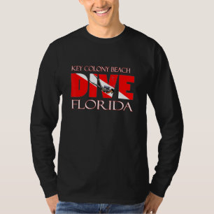 T-shirt Plongez Key Colony Beach Floride Plongée en scapha