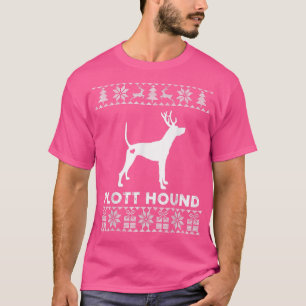 T-shirt Plott Hound Dog Christmas Reindee laide Noël 
