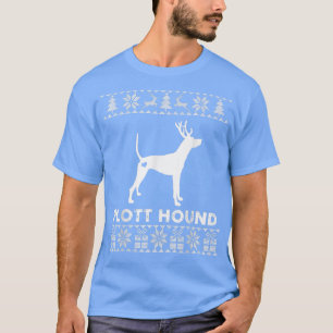 T-shirt Plott Hound Dog Christmas Reindee laide Noël