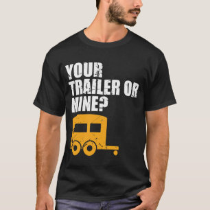 T-shirt Plouc drôle votre remorque ou mine ? Déchets de
