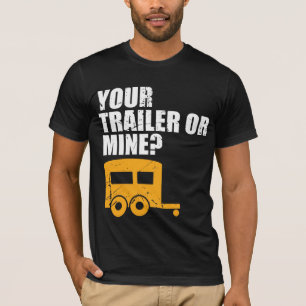 T-shirt Plouc drôle votre remorque ou mine ? Déchets de
