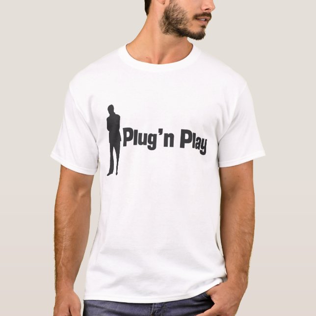 T-shirt plug n play homme (Devant)