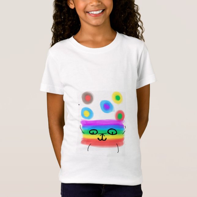 T-Shirt Pluie ou chat Anniversaire spatial (Devant)