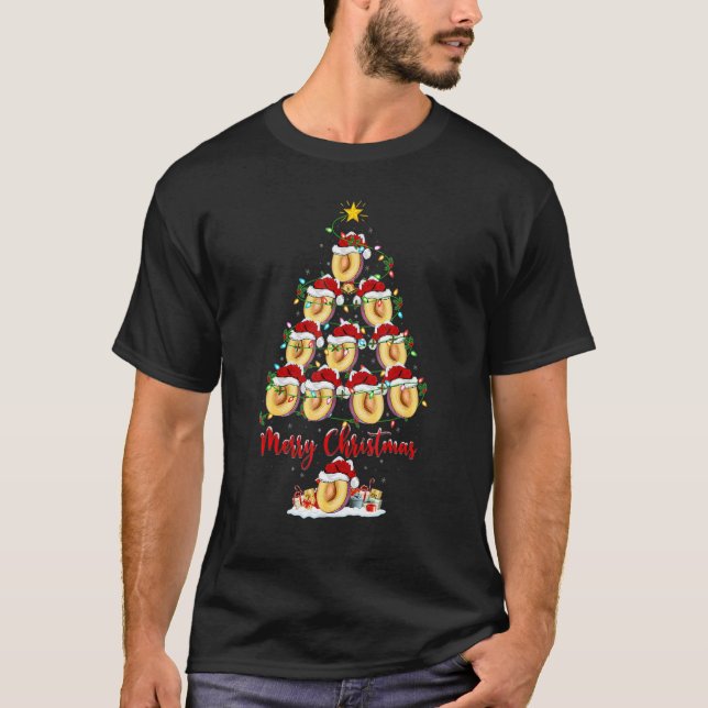T-shirt Plum Christmas Tree Lights Père Noël Plum Xmas (Devant)