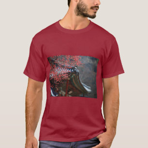 T-shirt Plum rouge & Fleur rose Vibe Tee