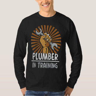 T-shirt Plumber In Training Pipe Plumbing Plumbers Pipefit