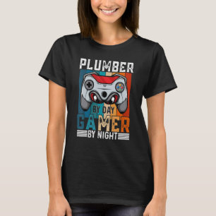 T-shirt PLUMBER Par Jeu Joueur Par Mème De Nuit Pour Les J