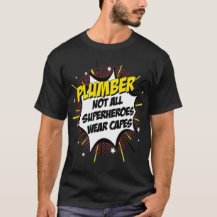 T-shirt Plumber Superhero Comic Superpower Design cadeau