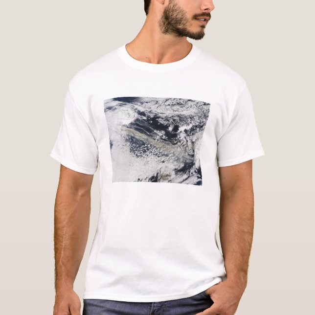 T-shirt Plume de cendres du volcan Eyjafjallajokull (Devant)
