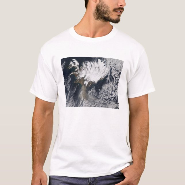 T-shirt Plume de cendres du volcan Eyjafjallajokull, islan (Devant)
