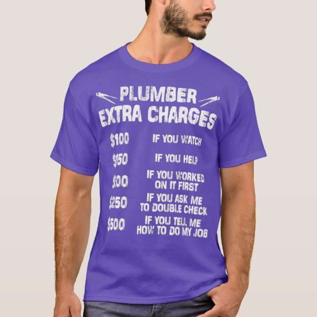 T-shirt plumer extra charges (Devant)