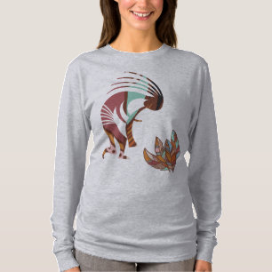T-shirt Plumes et Kokopelli Sud-Ouest