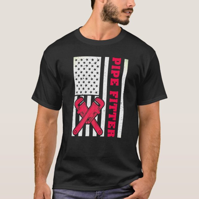 T-shirt Plumeur de tuyère américain (Devant)