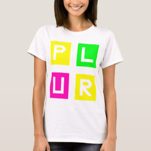 T-shirt Plur Neon Edc Edm Music House Electro