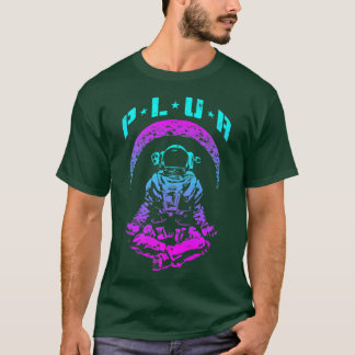 T-shirt PLUR Peace Love Unité Respect Techno Rave EDM Astr