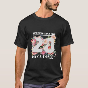 T-shirt Plus Amusant Que Deux Vingt Ans 40E Anniversaire P