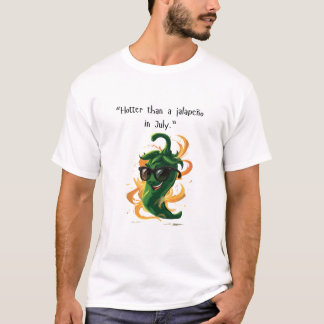 T-shirt "Plus chaud qu'un Jalapeño en juillet" Funny Chili