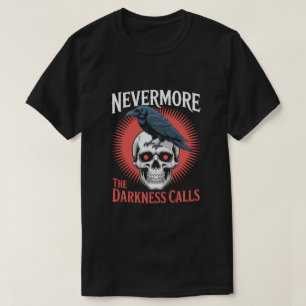 T-shirt Plus Corbeau crâne Gothique Horreur Tee