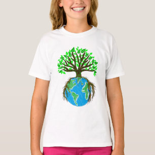 T-shirt Plus d'arbres S'il vous plaît, Jour des terres