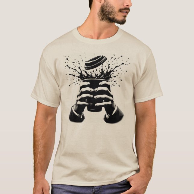 T-shirt Plus de café ? (Devant)