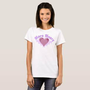 T-shirt Plus de femmes de coeur