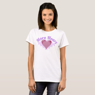 T-shirt Plus de femmes de coeur