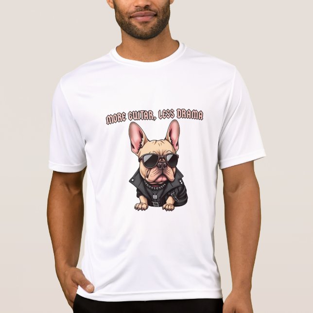 T-shirt Plus de guitare, moins de drame (Devant)