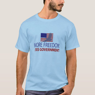 T-shirt Plus de liberté moins de gouvernement