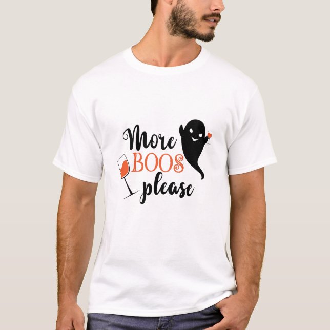 T-shirt Plus de livres S'il vous plaît Cool Halloween Ghos (Devant)