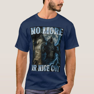 T-shirt Plus de Monsieur Gentil Homme Drôle Alpha Loup Mèm