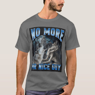 T-shirt Plus de Monsieur Gentil Mec Drôle de Loup Alpha Mè