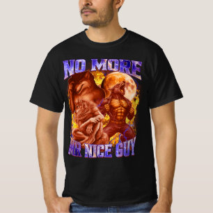 T-shirt Plus de Monsieur Gentil Mème de Loup Alpha Drôle D