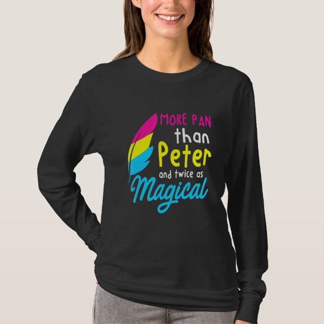 T-shirt Plus de Pan que Peter - Lgbtq Queer Panse Omnisexu (Devant)
