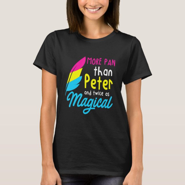 T-shirt Plus de Pan que Peter - Lgbtq Queer Panse Omnisexu (Devant)