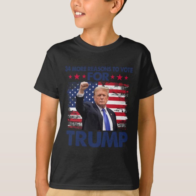 T-shirt Plus De Raisons De Voter Pour Trump Condamné Felon (Devant)