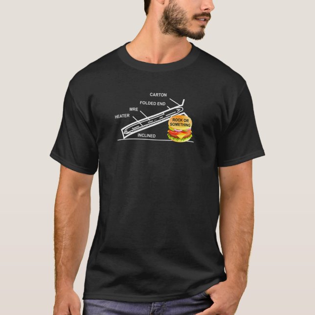 T-shirt Plus De Rock Ou Quelque Chose De Cheeseburger (Devant)