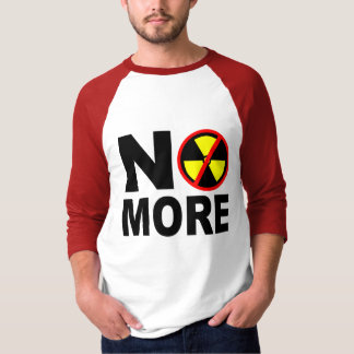 T-shirt Plus de slogan anti-nucléaire